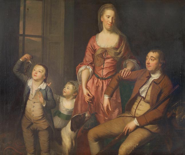Interior Group Portrait of Penrose Family