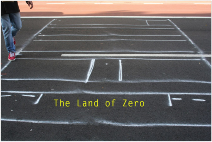 Jack McManus, press image in the Irish Times, 1988, of Charles Haughey posing with a painting by Tim Rollins and KOS 