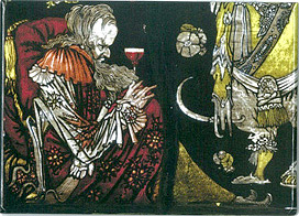 Harry Clarke Fridge Magnets  Eve of St. Agnes (Detail B)