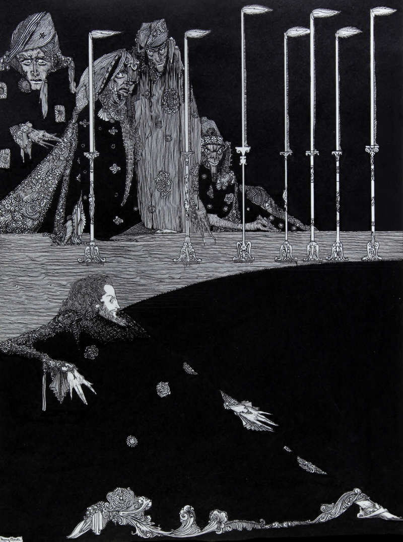 Harry Clarke, The Pit and the Pendulum (detail), c.1919. © Crawford Art Gallery