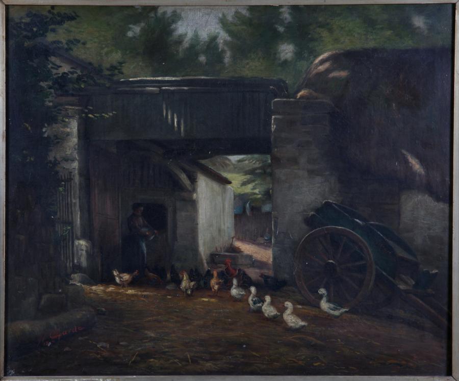 CAG.0293 Hugh C. Charde, Feeding Time, 1900. Presented, the Artist.