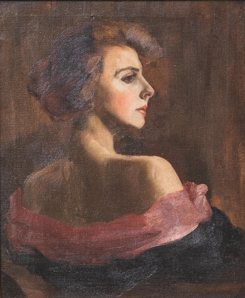 CAG.3057 William Sheehan, Portrait of a Lady, c.1917. Presented by her family in memory of Nuala O’Donovan (née Horgan) (1934-2017), niece of William Sheehan, 2019.