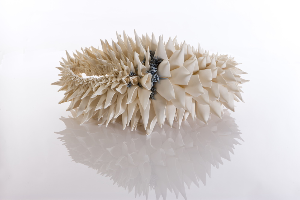 Image: Nuala O'Donovan, ‘Teasel-Grey Area’, 2019, porcelain. Courtesy of the Artist.