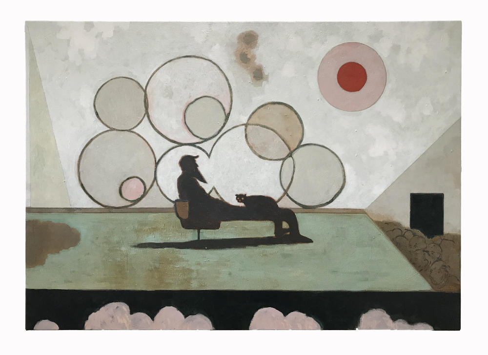 Image: Stephen Brandes, Chat Show, 2020, acrylic on canvas, 55 x78 cm. Courtesy of the Artist.