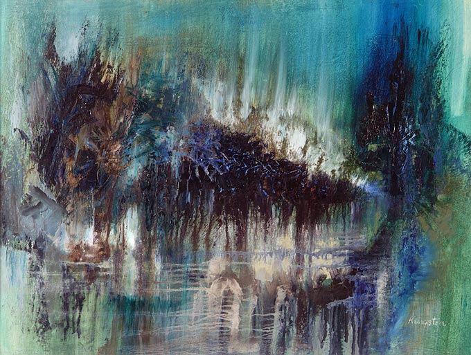 Canal Richard Kingston c.1959 Oil on board