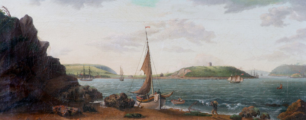 View of Cork Harbour from Rostellan, Inisbeg Island (1809)