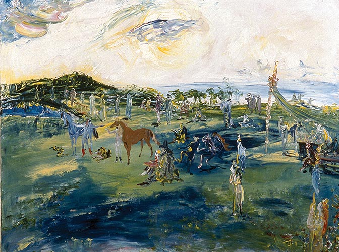 Jack B. Yeats A Race in Hy Brazil, 1937, oil on canvas