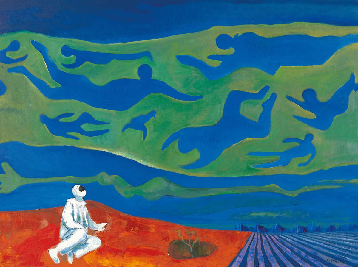 CAG.2779 Gerard Dillon, Cut Out, Drop Out, 1968, oil on canvas, 90 x 120 cm. Presented to the State, 2012 (AIB Art Collection). © the artist’s estate