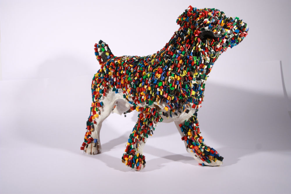 Image: Declan Byrne, Encrusted Dog, mixed media, 30 x 11 x 11 cm. Photo courtesy of KCAT Arts Centre.