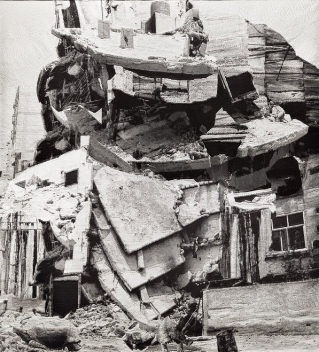 Ailbhe Ní Bhriain, Intrusion III, 2022, tapestry (cotton, wool), 235 x 250 cm. Purchased, 2022. © the artist_ 650