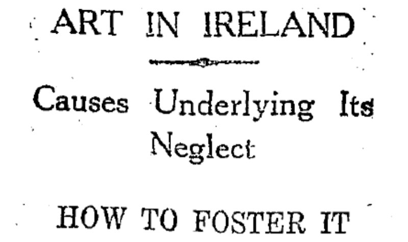 Art in Ireland Clipping