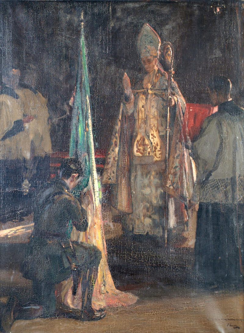 CAG.0037 John Lavery, The Blessing of the Colours (Study), 1920. Presented, the Artist.