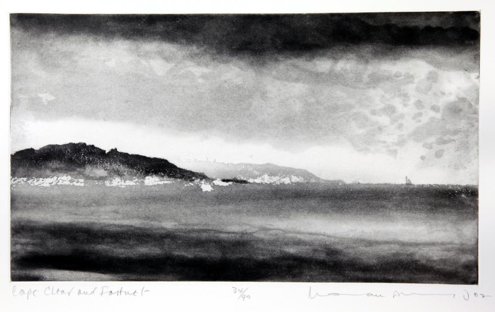 Cape Clear and Fastnet, (2002) Norman Ackroyd, etching.