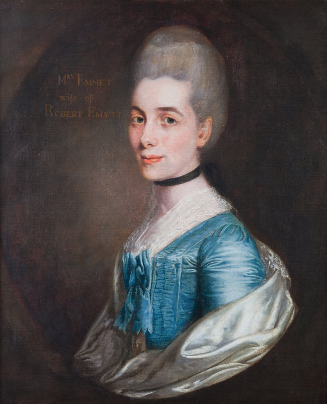 Circle of Allan Ramsay, Portrait of Mrs Emmet, c.1765, oil on canvas, 75 x 62.4 cm. Bequeathed, H.L.R. Emmet, 1980