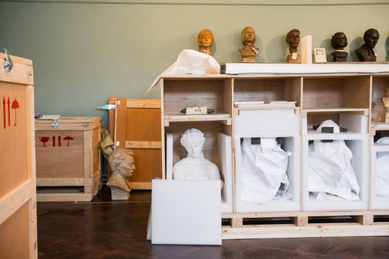 Decanting of the Crawford Art Gallery. Photogrpahed on 14 November 2024. Photo Joleen Cronin