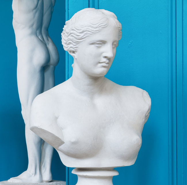Domenico Brucciani & Co. (after Alexander of Antioch), Bust of Venus de Milo, undated, plaster, 78 x 53 x 36 cm. Transferred, Royal Cork Institution, c.1849. Photo: Jed Niezgoda