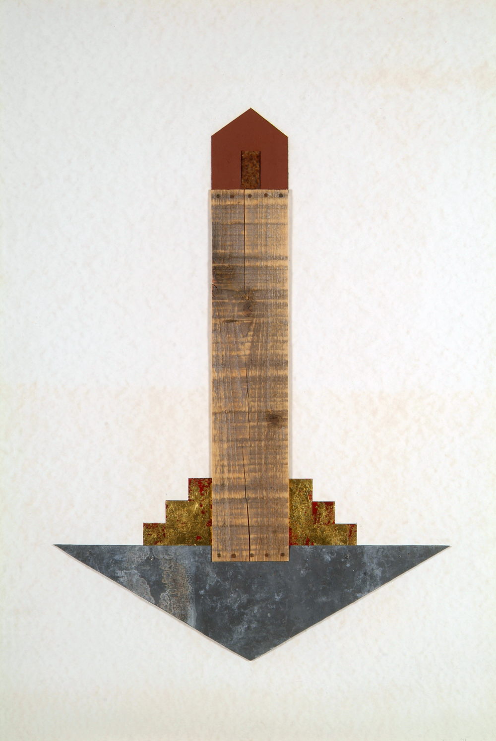 Dorothy Cross, Simeon’s Hut, 1986, mixed media, 89.5 x 65 cm. Purchased, 1988. © the artist.