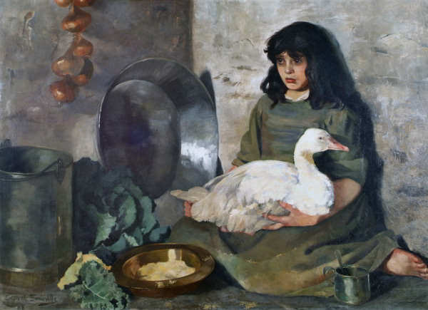 Edith Somerville, The Goose Girl, 1888.