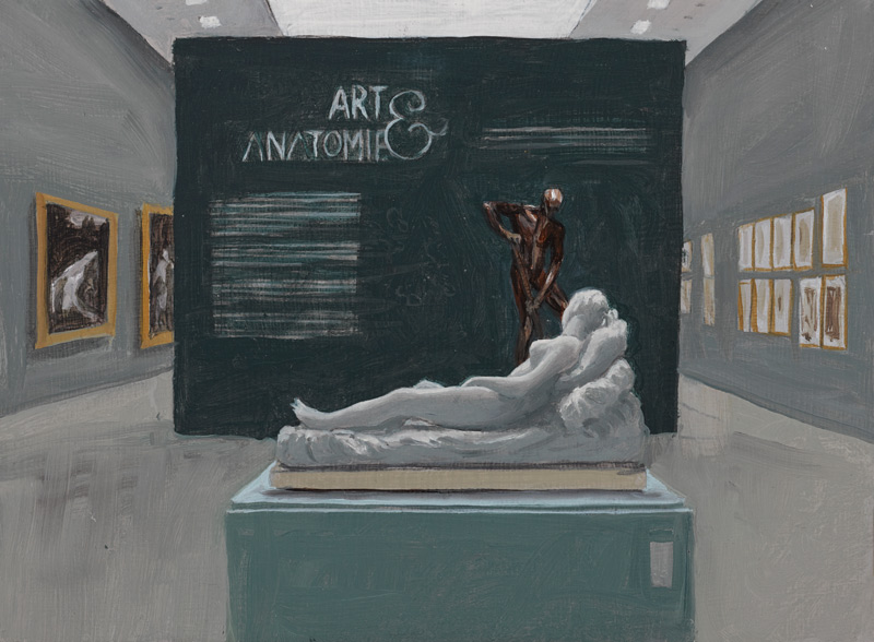 Eithne Jordan, Display III, oil on board, 15 x 20cm, 2021. © the artist