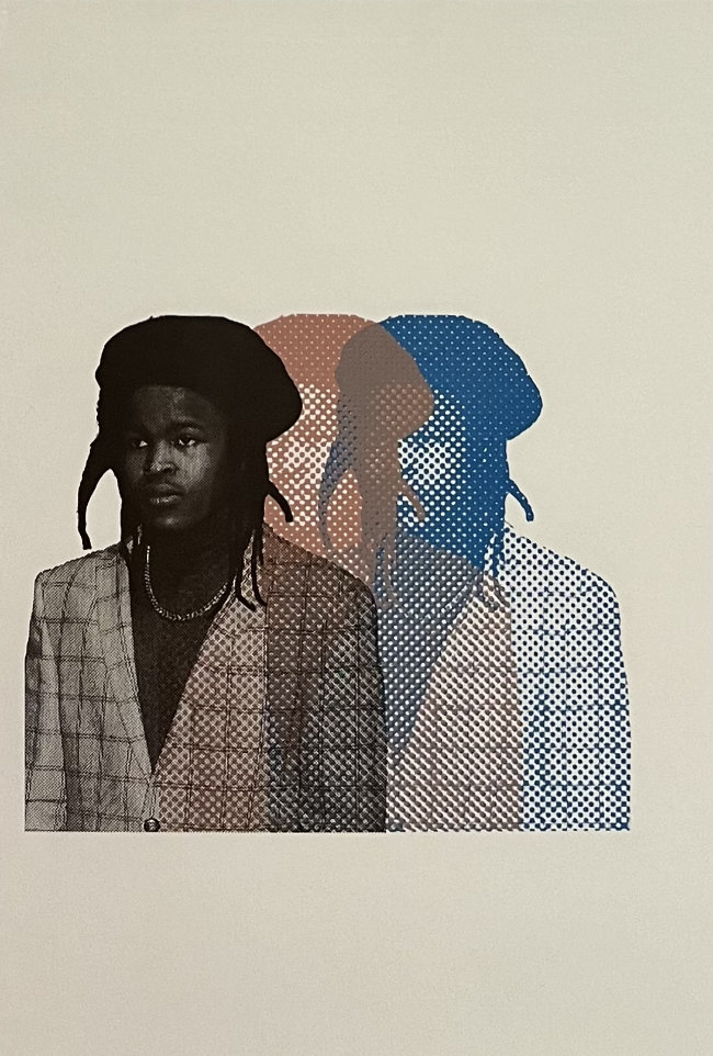 Elton Sibanda, Faded, 2022, screenprint, 46.5 x 33 cm. Purchased, 2023. © the artist