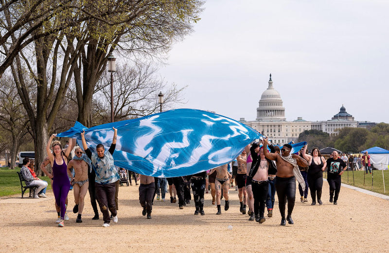 'Etched in Light (Washington D.C. Trans Day of Visibility, 31 March 2024 photo © Ashley J. Mitchell web