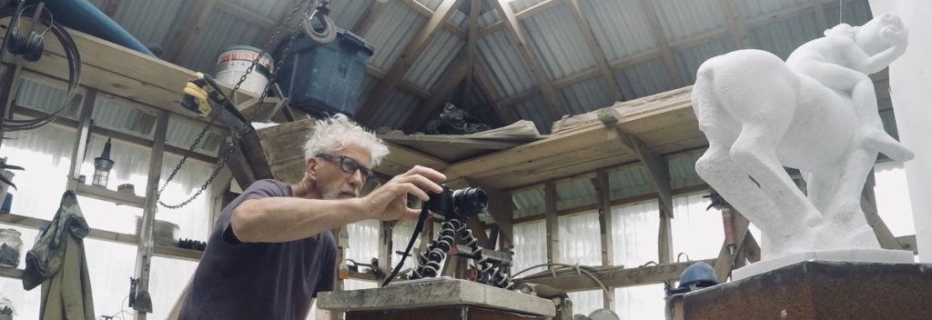 Photo: Quane in his studio. Courtesy of the Artist. 