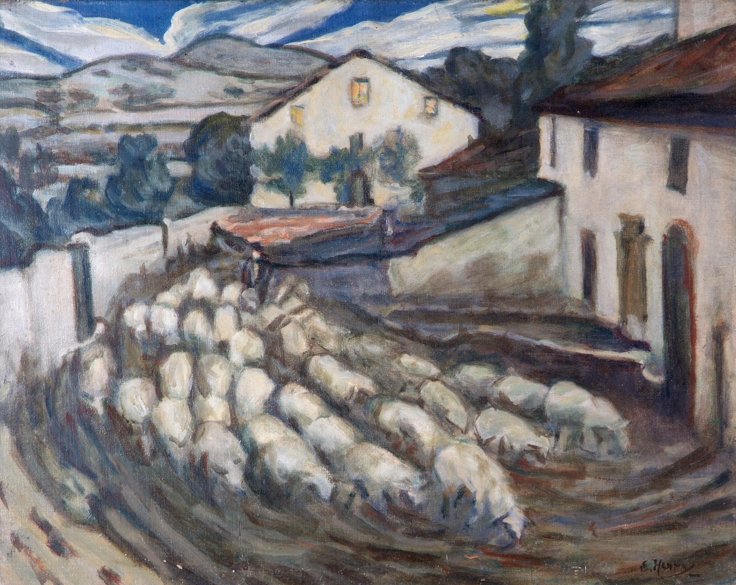 Grace Henry, Mountain Sheep, 1946, oil on canvas, 41 x 52 cm. Purchased, Royal Hibernian Academy, 1947 (Gibson Bequest Fund). © the artist’s estate.