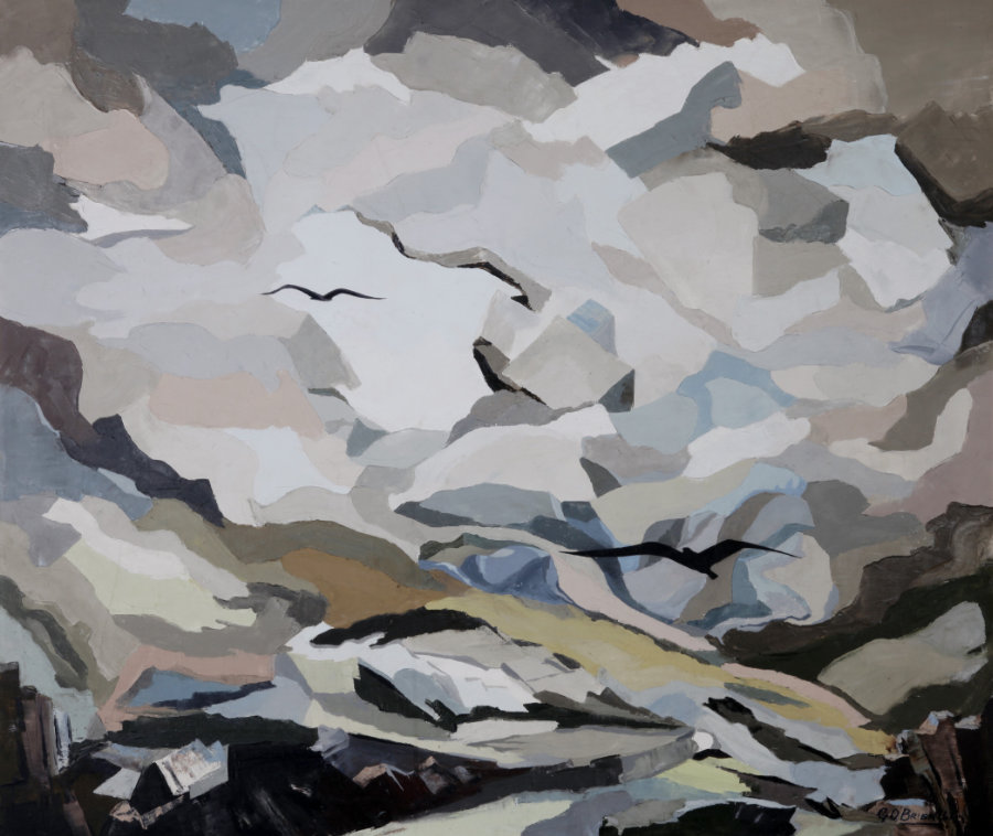 Gretta O'Brien, Where Eagles Fly, 1967, oil on canvas, 105 x 90 cm. Purchased, the Artist, 1969 (Gibson Bequest Fund)_