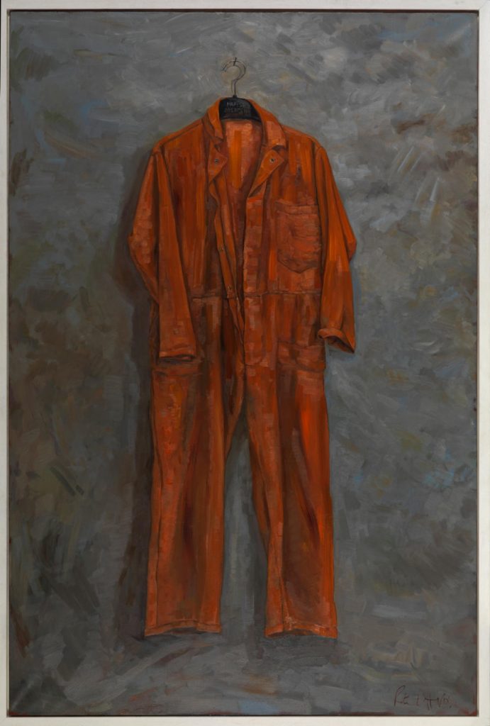 Image: Rita Duffy, Guantanamo, Amas, Amat, 2017, oil on linen, 182 x 121 cm. Courtesy of the Artist.