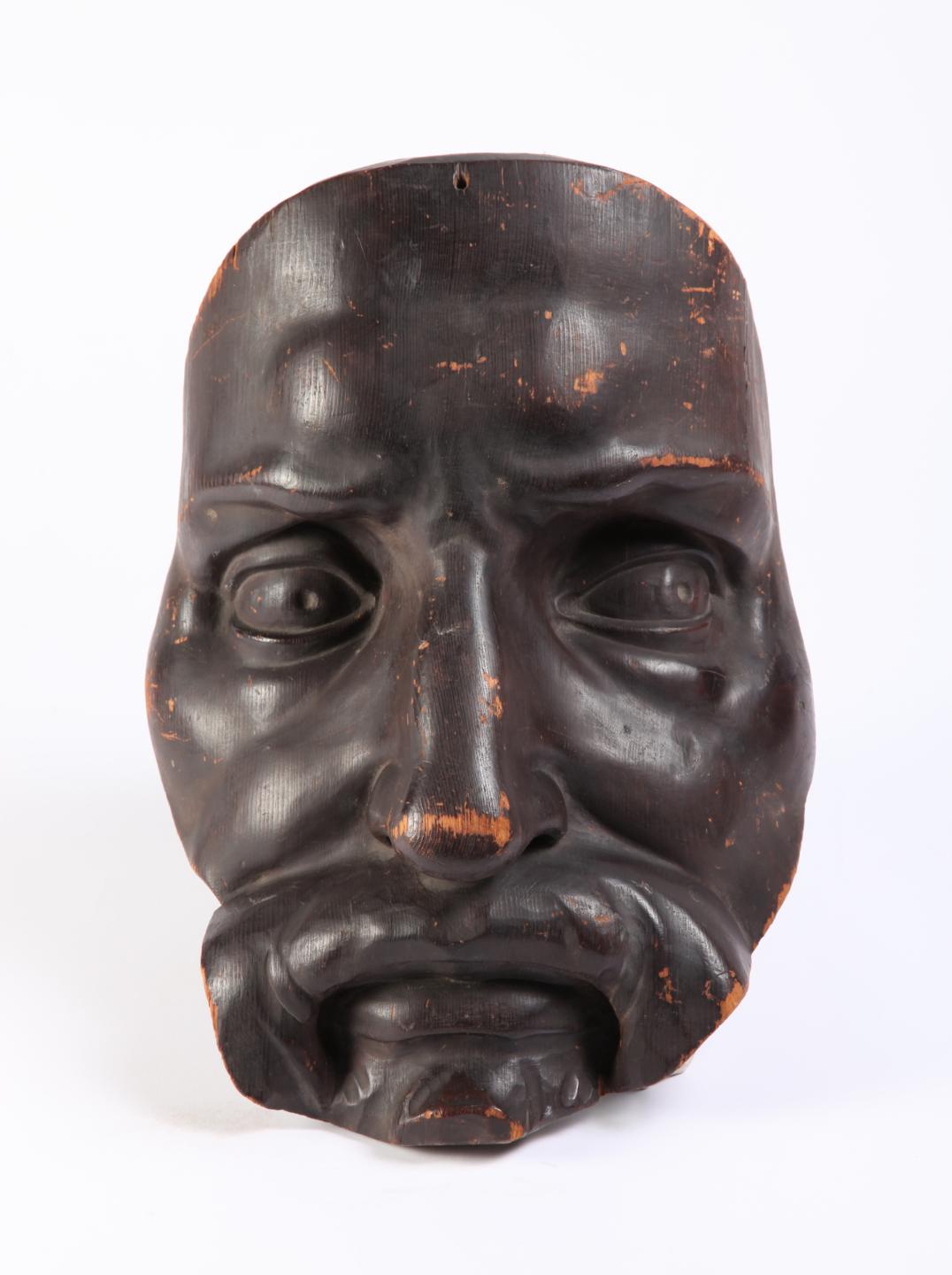 John Hogan, Mask of Michelangelo's Moses, c.1820-21, wood, 31 x 23 cm. Purchased, Royal Dublin Society.