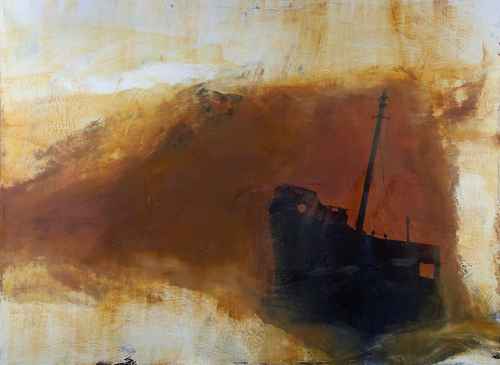 Hughie O’Donoghue, Medusa, 2005-06, oil and mixed media on canvas, 250 x 184 cm. Presented, 2011. © the artist