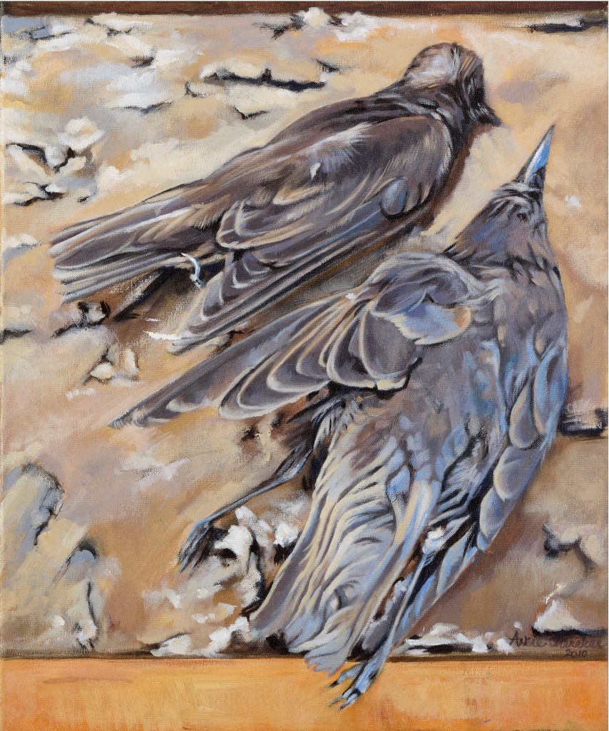 Image: © Angie Shanahan 'Wind Toppled Nest'. angieshanahanartist.com