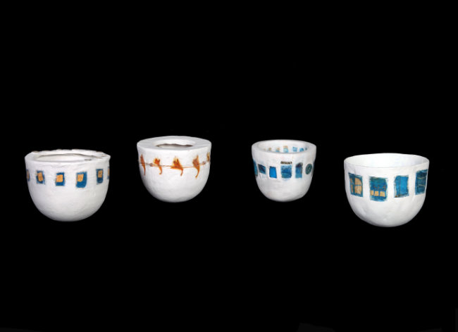 Bowl (1997) by Inge Van Doorslaer is one of four similar objects by the artist in the Collection.