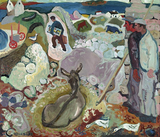 Island People c.1950 oil on board