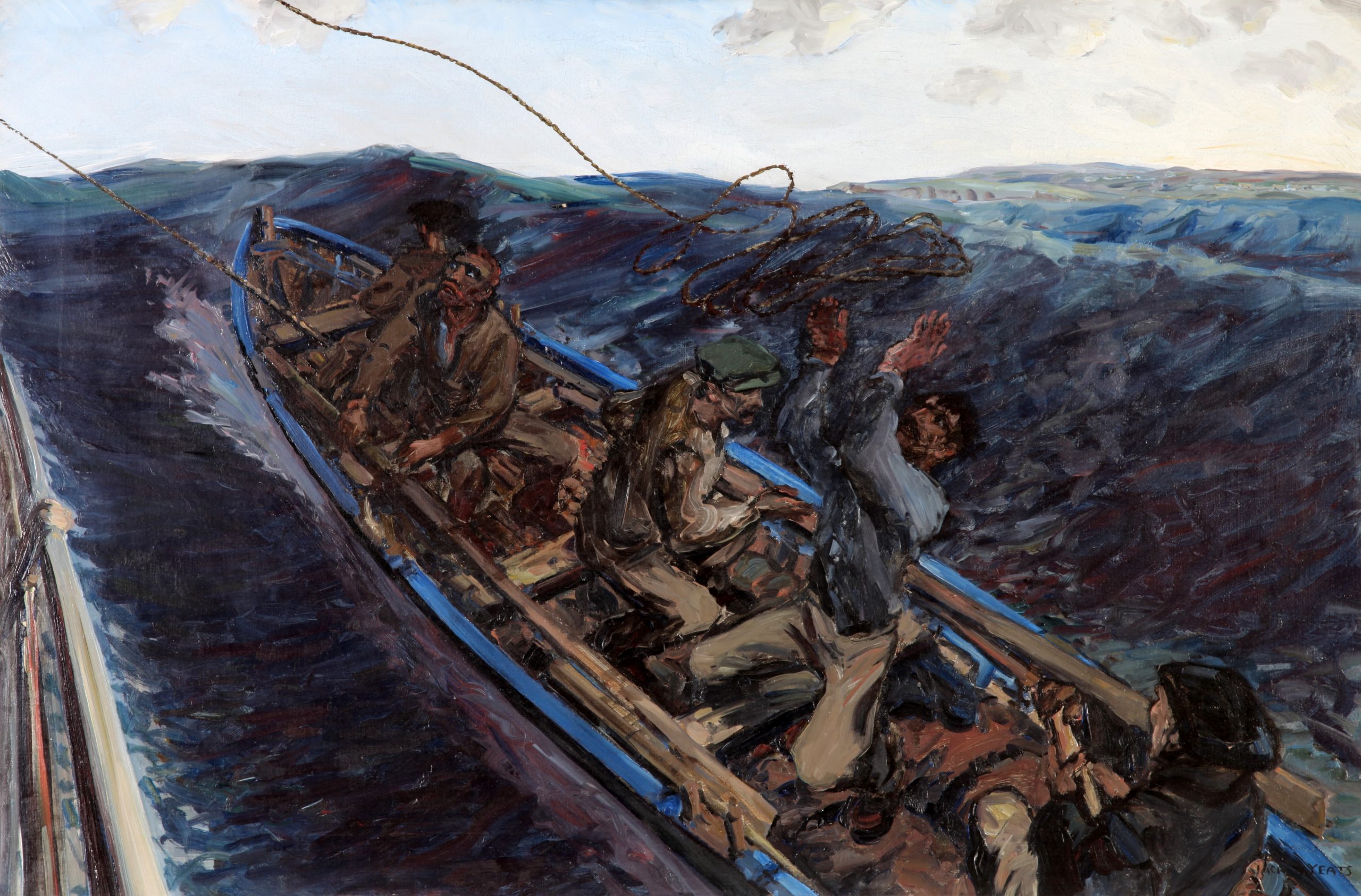 Jack B. Yeats, Off the Donegal Coast, 1922, oil on canvas, 60.5 x 90.7 cm. Purchased, 1924 (Gibson Bequest Fund). © the artist's estate.