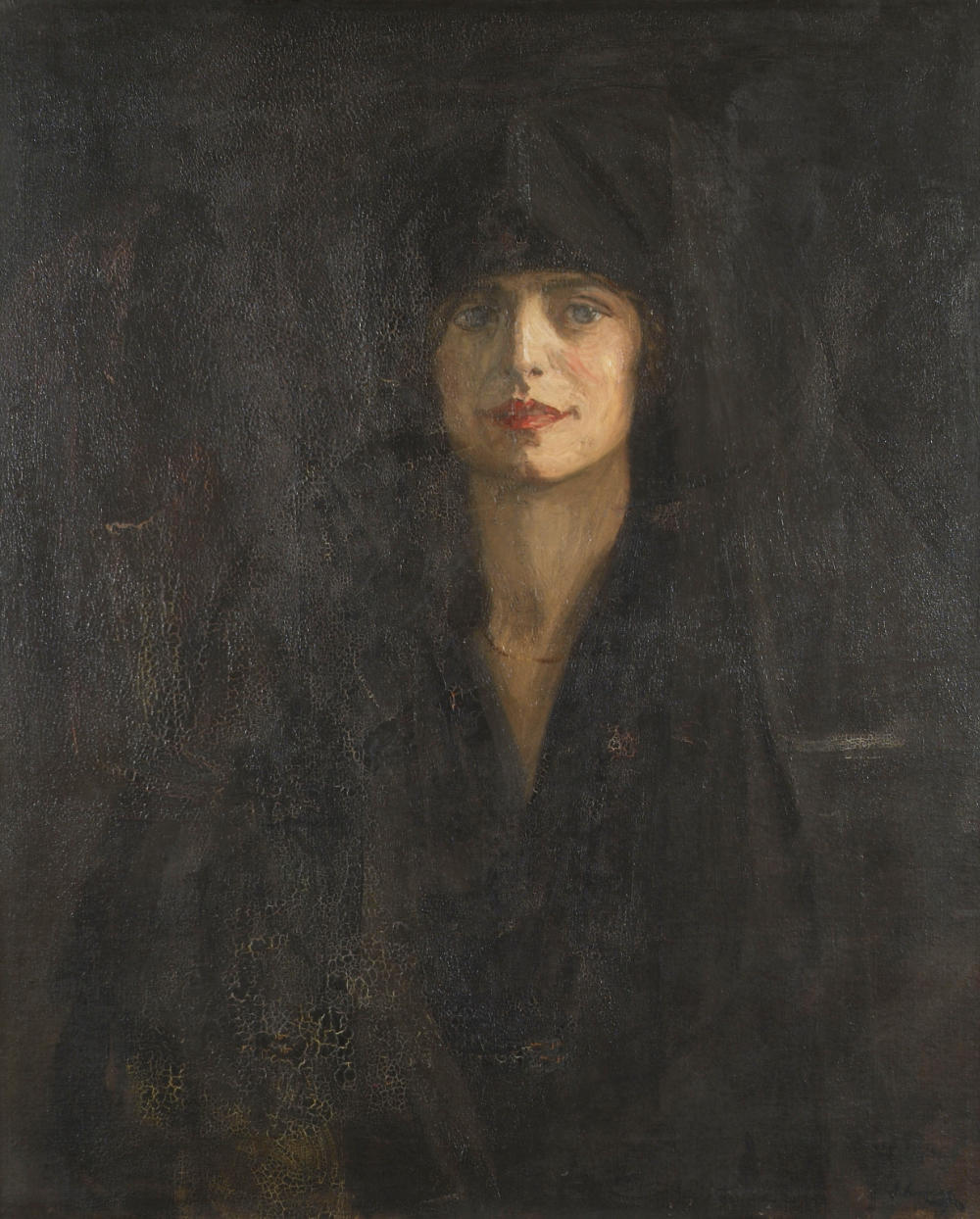 John Lavery, The Widow (Mrs. Terence MacSwiney, Lady Mayoress of Cork 1920), 1921, oil on canvas, 75.7 x 63.6 cm. Presented, the Artist, 1928_