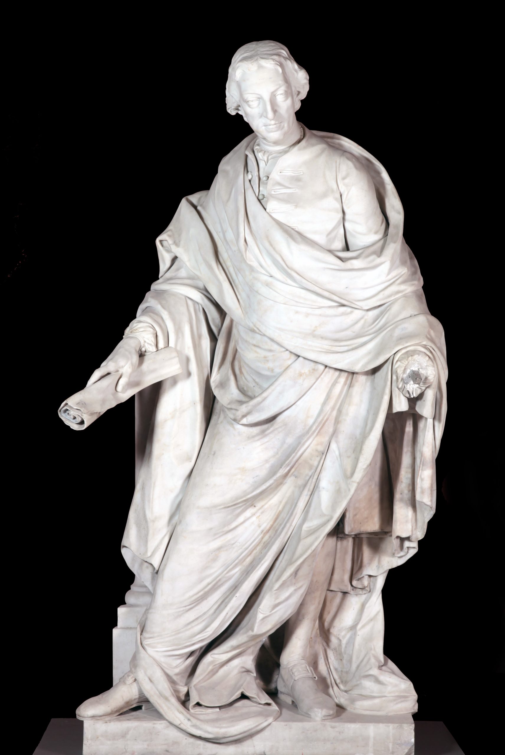 Joseph Wilton, William Pitt the Elder, eighteenth century, marble, H 191 cm, Presented, 1905.