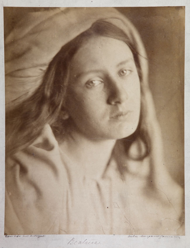 Julia Margaret Cameron, Beatrice (Study of Beatrice Cenci), 1866, albumen print, 35.3 x 28.1 cm