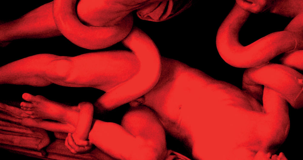 Teeling and Taylor in the glow of a frozen © Brian Teeling