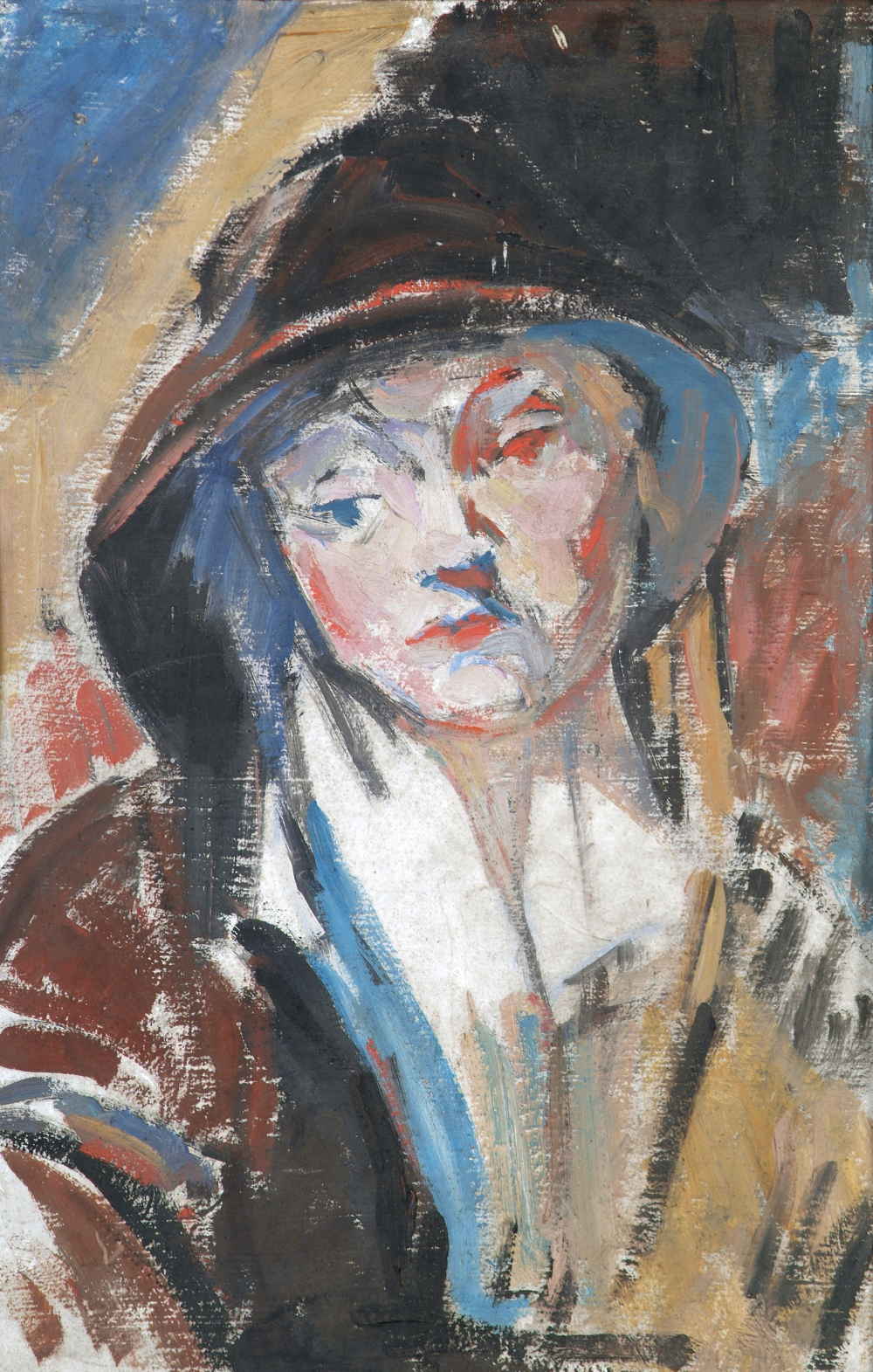 May Guinness, Portrait Study, c.1930, oil on canvas, 59 x 39 cm. Presented, Miss Merrick Lloyd, 1957. (c) the artist’s estate.