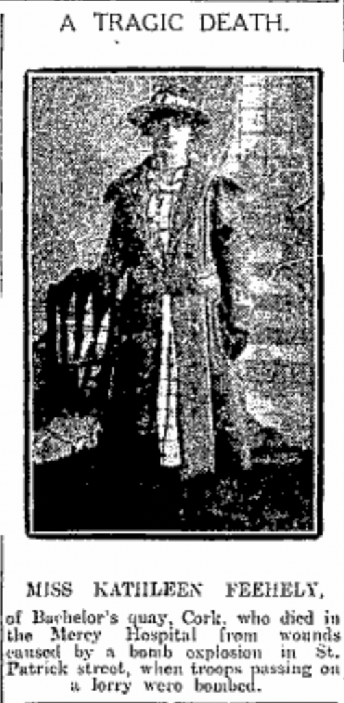 Miss Kay Feehely Killed Newspaper clipping
