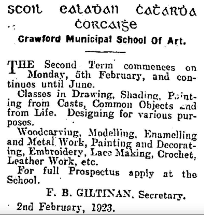 New term at school of art clipping