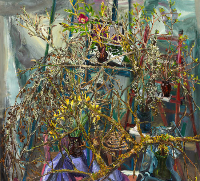 Nick Miller, Branching and Fragmenting Tikkun Olam, 2019-20, oil on linen, 168 x 186 cm. Purchased, 2022. © the artist.