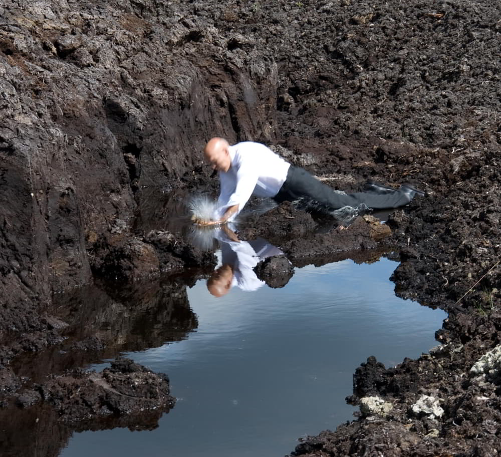 Nigel Rolfe, Into the Mire, 2011, video installation (still) (edition 13). Purchased, 2011. © the artist_web