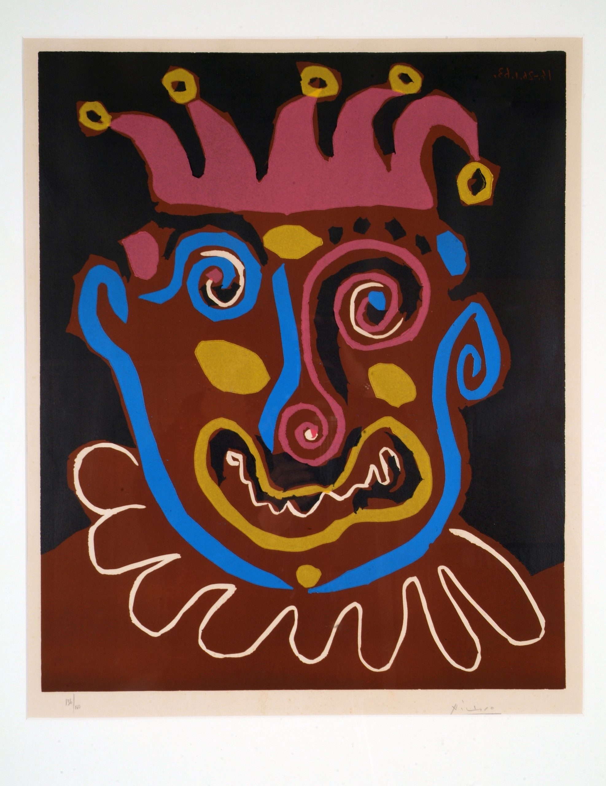 Pablo Picasso, Le Vieux Roi (The Old King), 1963, reduction lino-cut print on Arches paper, 64 x 52.6 cm. Purchased, 1981. © Estate of Pablo Picasso.