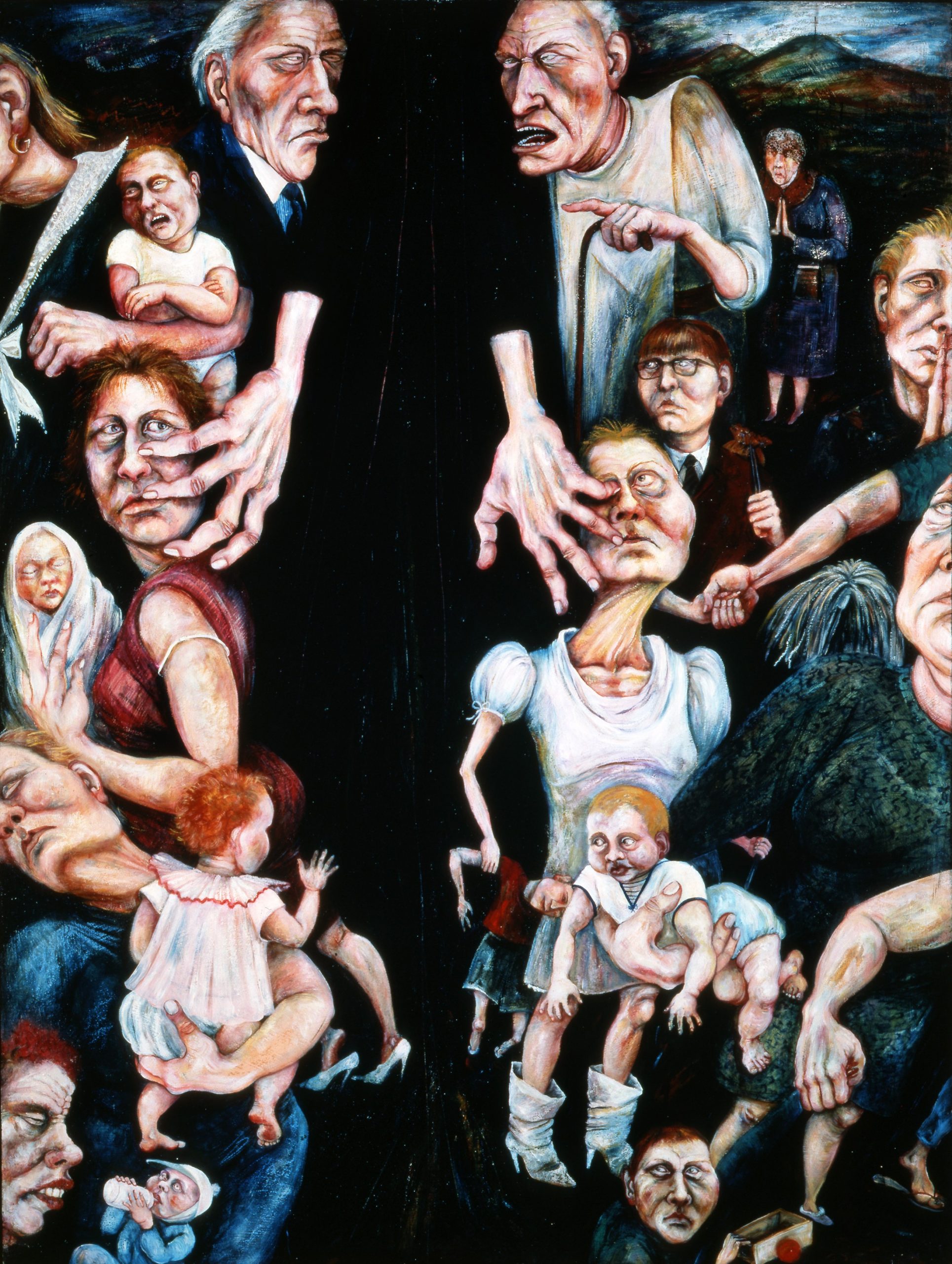 Rita Duffy, Segregation, 1989, oil on canvas, 91.4 x 121.8 cm. Purchased, the Artist, 1991. © the artist.