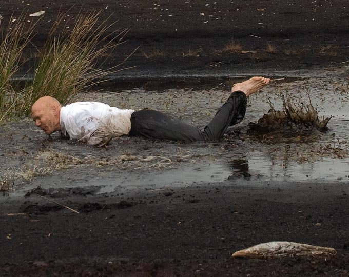 Nigel Rolfe Into the Mire Production still 2011