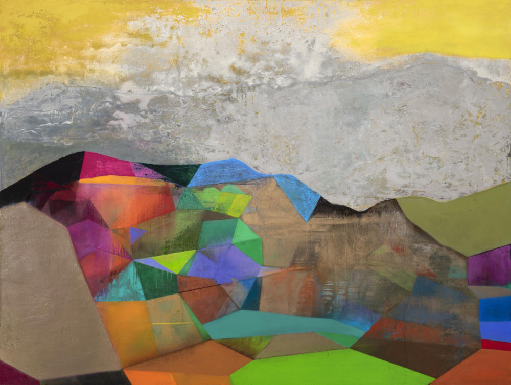 Image: Tom Climent, Eden, 2020, oil, plaster & sand on canvas, 244 x 183 cm. Courtesy of the Artist.