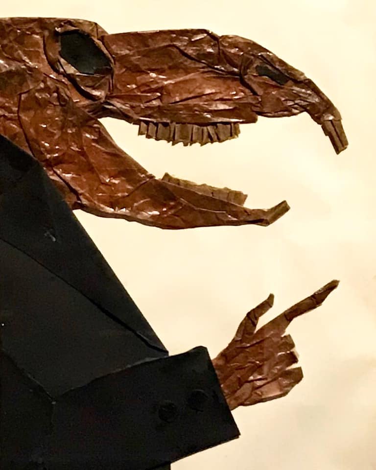 Tomi Ungerer, Creature (detail), mixed media, 63 x 93 cm. © the artist’s estate.