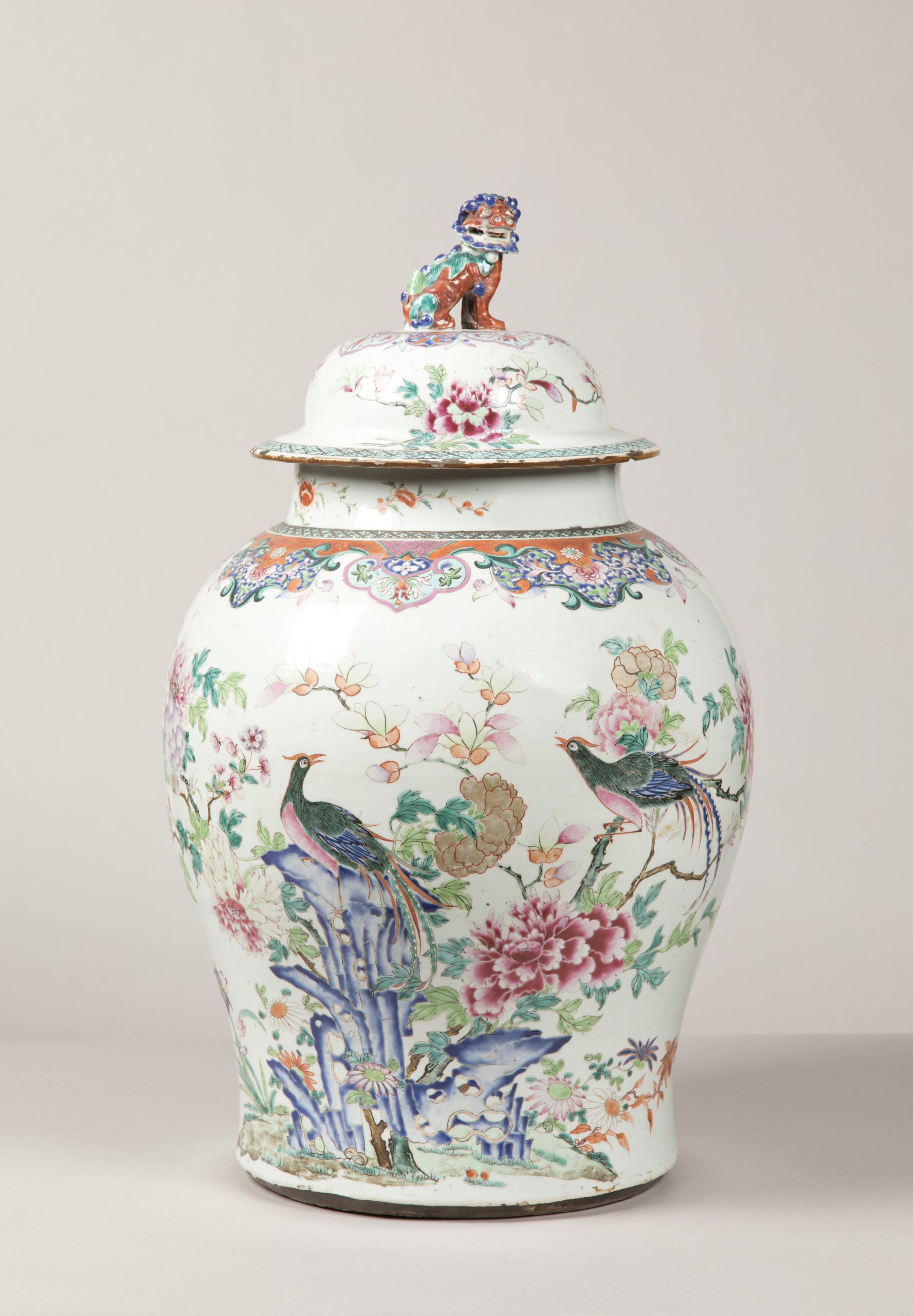 Unknown, 18th-Century Chinese vase and cover (1 of 2), ceramic, H 61 cm. Cooper Penrose Collection, 2008.